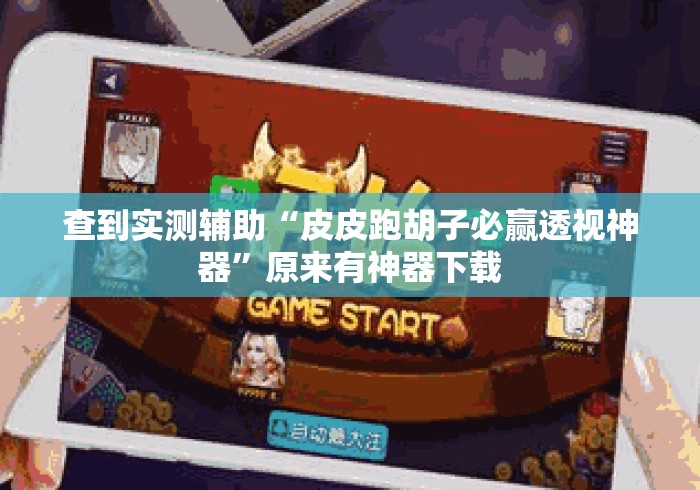查到实测辅助“皮皮跑胡子必赢透视神器”原来有神器下载