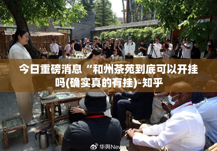 今日重磅消息“和州茶苑到底可以开挂吗(确实真的有挂)-知乎