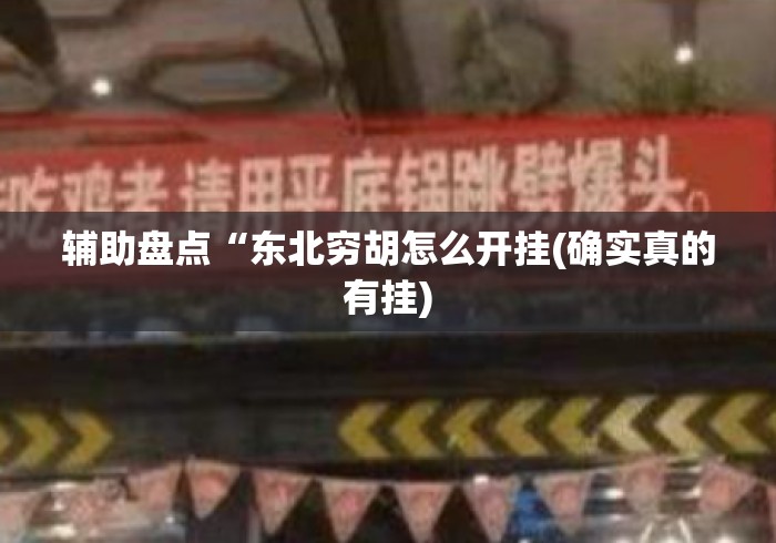 辅助盘点“东北穷胡怎么开挂(确实真的有挂)