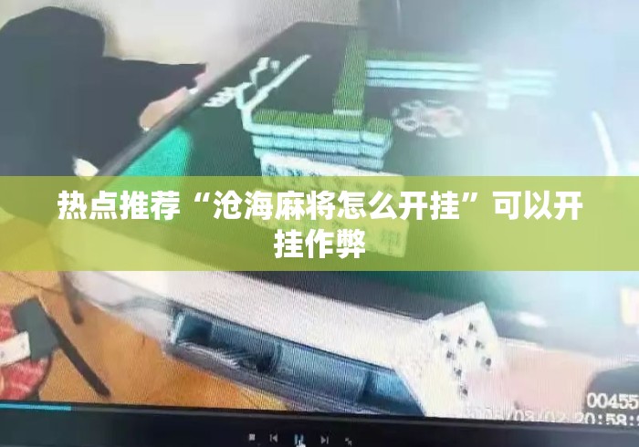热点推荐“沧海麻将怎么开挂”可以开挂作弊