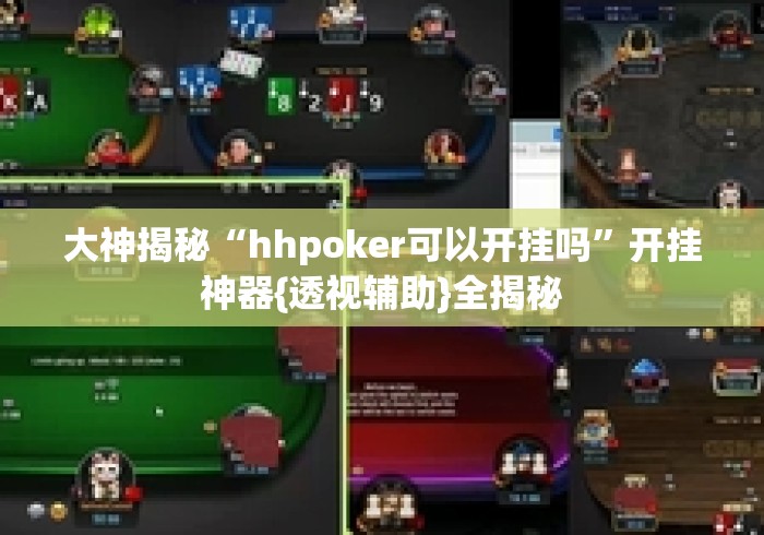 大神揭秘“hhpoker可以开挂吗”开挂神器{透视辅助}全揭秘