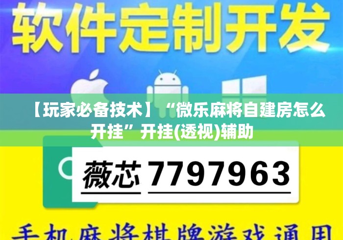 【玩家必备技术】“微乐麻将自建房怎么开挂”开挂(透视)辅助