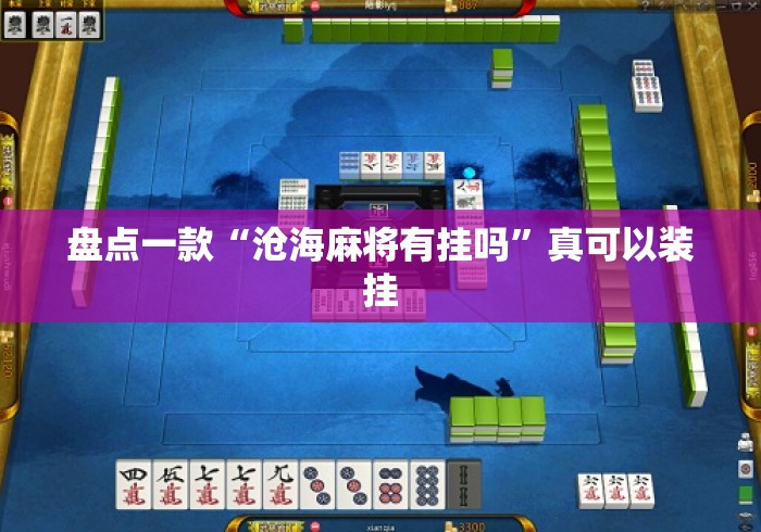 盘点一款“沧海麻将有挂吗	”真可以装挂