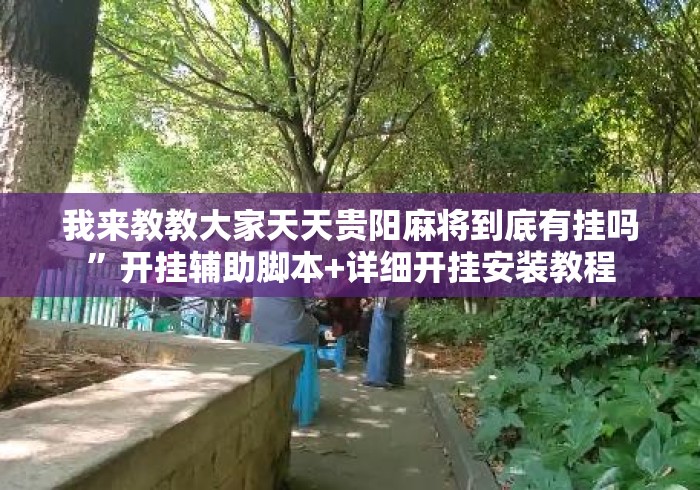 我来教教大家天天贵阳麻将到底有挂吗”开挂辅助脚本+详细开挂安装教程