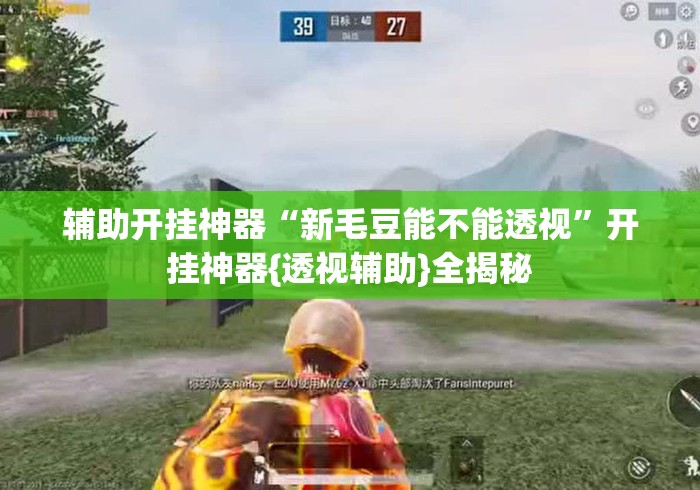 辅助开挂神器“新毛豆能不能透视”开挂神器{透视辅助}全揭秘