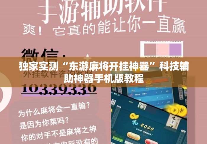 独家实测“东游麻将开挂神器”科技辅助神器手机版教程