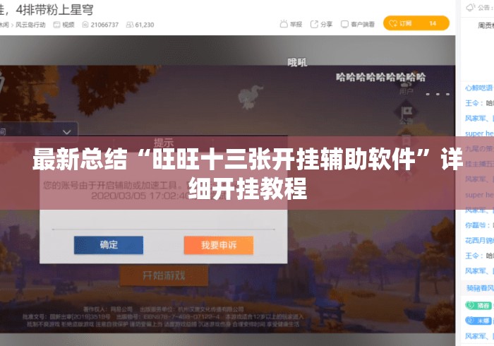 最新总结“旺旺十三张开挂辅助软件	”详细开挂教程
