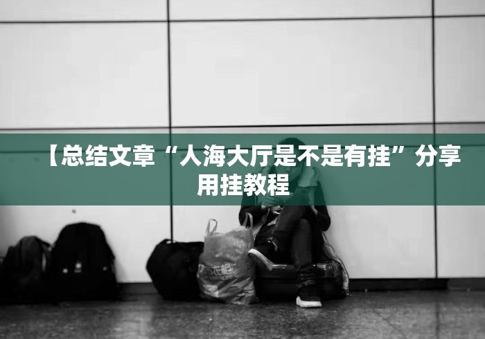 【总结文章“人海大厅是不是有挂”分享用挂教程