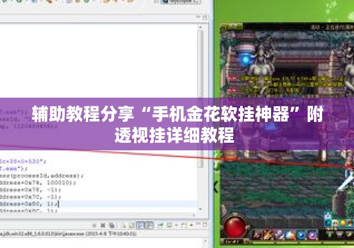 辅助教程分享“手机金花软挂神器	”附透视挂详细教程 