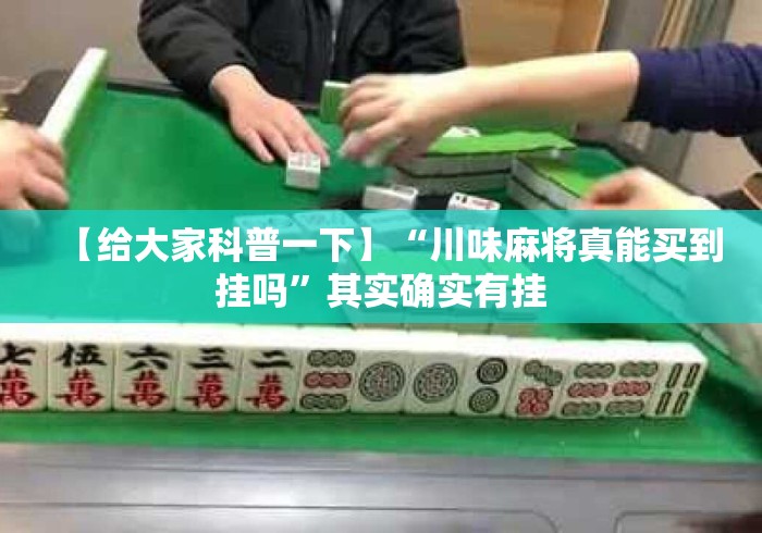 【给大家科普一下】“川味麻将真能买到挂吗	”其实确实有挂