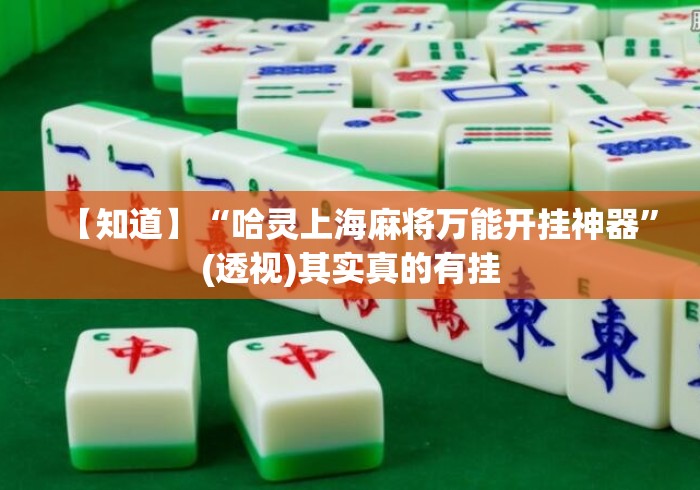 【知道】“哈灵上海麻将万能开挂神器	”(透视)其实真的有挂