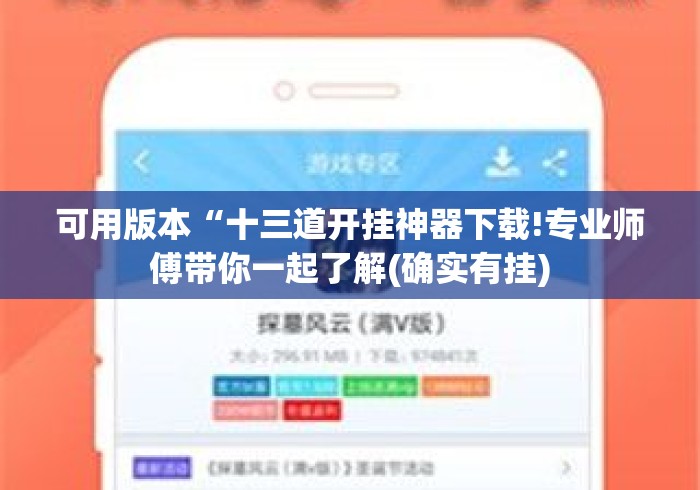 可用版本“十三道开挂神器下载!专业师傅带你一起了解(确实有挂)