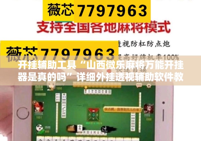 开挂辅助工具“山西微乐麻将万能开挂器是真的吗”详细外挂透视辅助软件教程