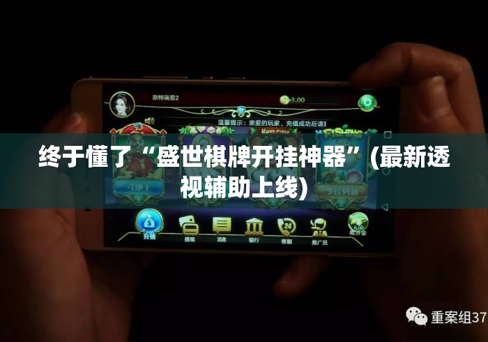 终于懂了“盛世棋牌开挂神器”(最新透视辅助上线)