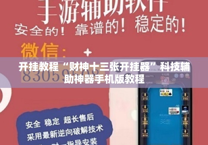开挂教程“财神十三张开挂器”科技辅助神器手机版教程