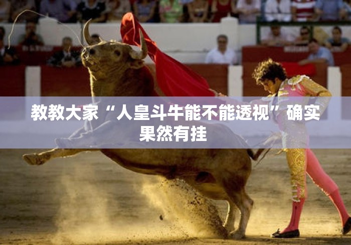 教教大家“人皇斗牛能不能透视	”确实果然有挂 