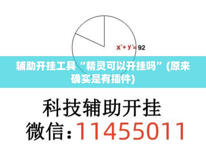 辅助开挂工具“精灵可以开挂吗	”(原来确实是有插件)