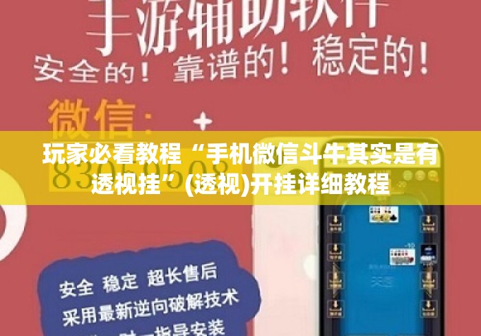 玩家必看教程“手机微信斗牛其实是有透视挂	”(透视)开挂详细教程
