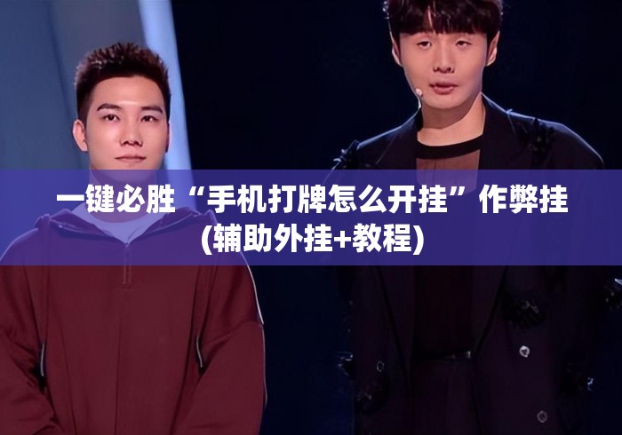 一键必胜“手机打牌怎么开挂”作弊挂(辅助外挂+教程)