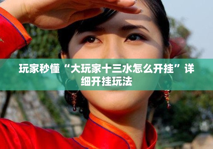 玩家秒懂“大玩家十三水怎么开挂	”详细开挂玩法