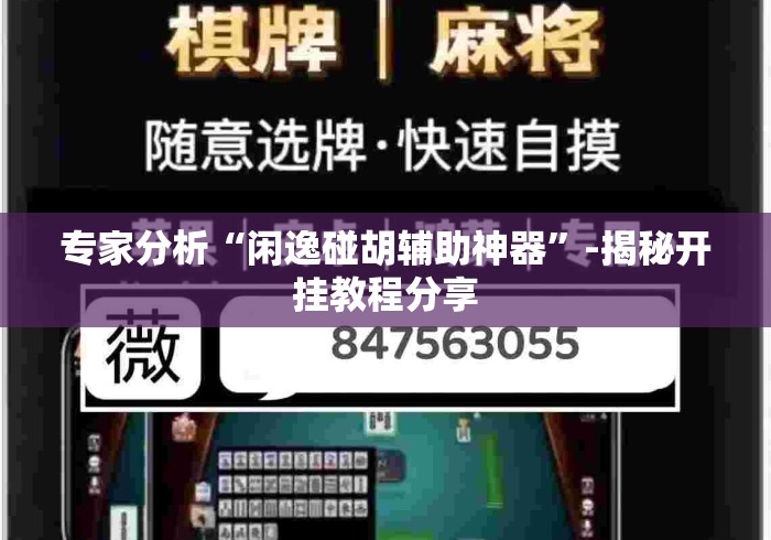 专家分析“闲逸碰胡辅助神器	”-揭秘开挂教程分享