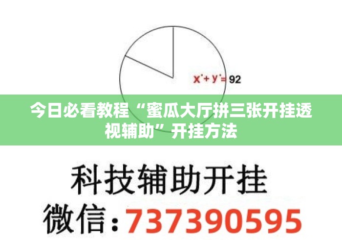 今日必看教程“蜜瓜大厅拼三张开挂透视辅助	”开挂方法