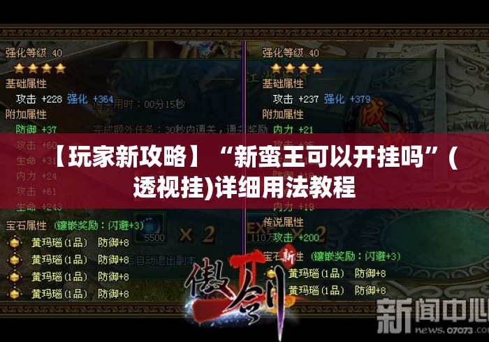 【玩家新攻略】“新蛮王可以开挂吗”(透视挂)详细用法教程