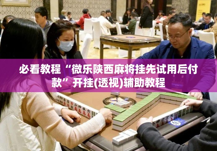 必看教程“微乐陕西麻将挂先试用后付款”开挂(透视)辅助教程