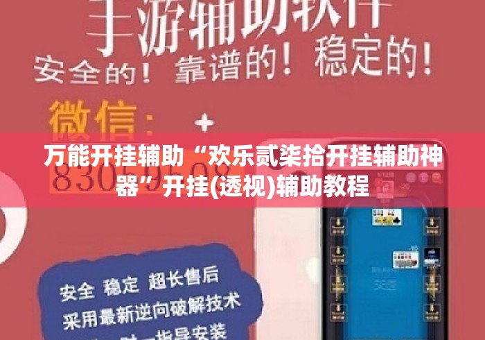 万能开挂辅助“欢乐贰柒拾开挂辅助神器”开挂(透视)辅助教程