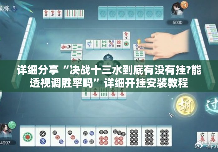 详细分享“决战十三水到底有没有挂?能透视调胜率吗”详细开挂安装教程