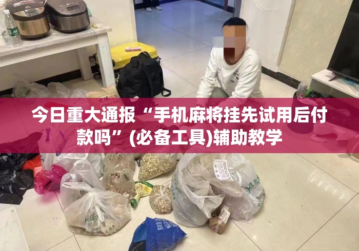 今日重大通报“手机麻将挂先试用后付款吗”(必备工具)辅助教学