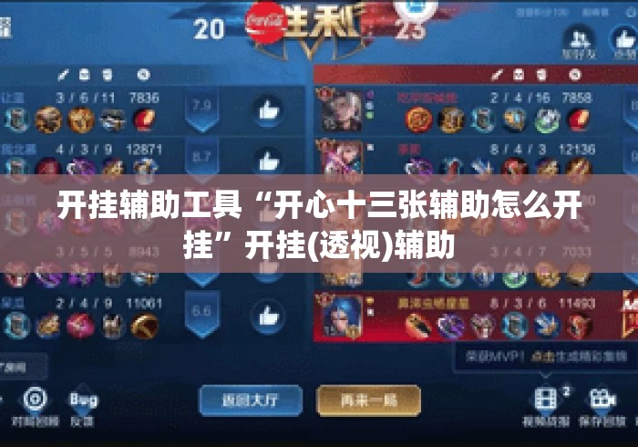 开挂辅助工具“开心十三张辅助怎么开挂”开挂(透视)辅助
