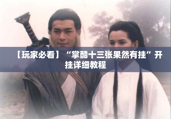 【玩家必看】“掌酷十三张果然有挂”开挂详细教程