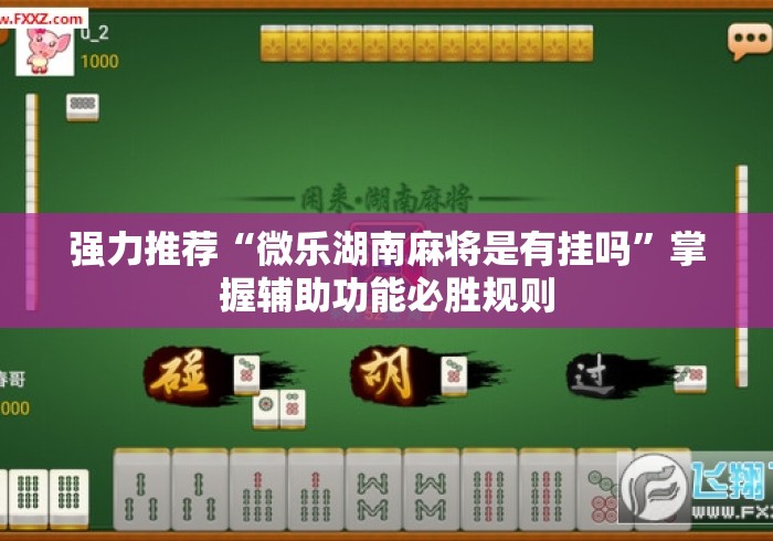 强力推荐“微乐湖南麻将是有挂吗	”掌握辅助功能必胜规则