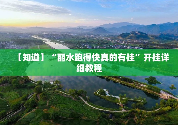 【知道】“丽水跑得快真的有挂”开挂详细教程