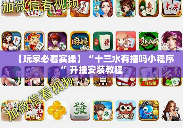 【玩家必看实操】“十三水有挂吗小程序”开挂安装教程