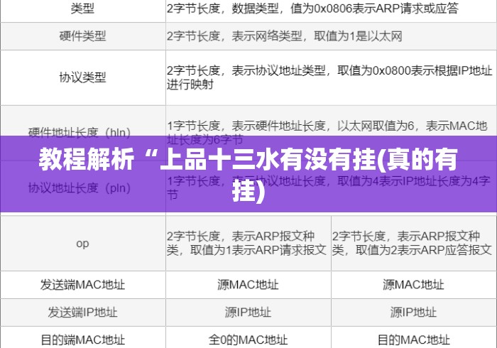 教程解析“上品十三水有没有挂(真的有挂)