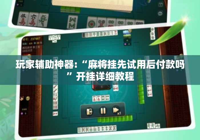 玩家辅助神器:“麻将挂先试用后付款吗”开挂详细教程