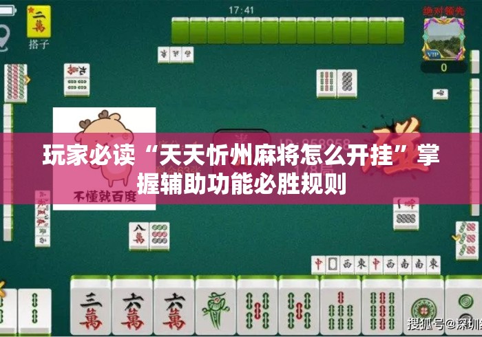 玩家必读“天天忻州麻将怎么开挂”掌握辅助功能必胜规则