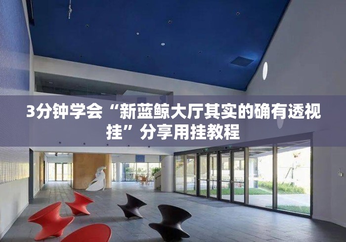 3分钟学会“新蓝鲸大厅其实的确有透视挂”分享用挂教程