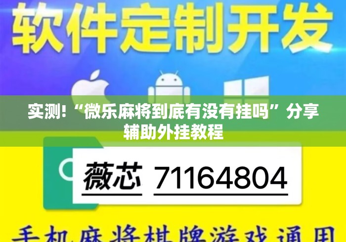 实测!“微乐麻将到底有没有挂吗”分享辅助外挂教程