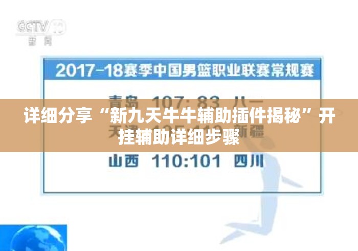 详细分享“新九天牛牛辅助插件揭秘”开挂辅助详细步骤