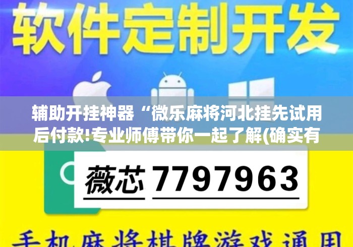 辅助开挂神器“微乐麻将河北挂先试用后付款!专业师傅带你一起了解(确实有挂) 辅助开挂神器“微乐麻将河北挂先试用后付款!专业师傅带你一起了解(确实有挂)