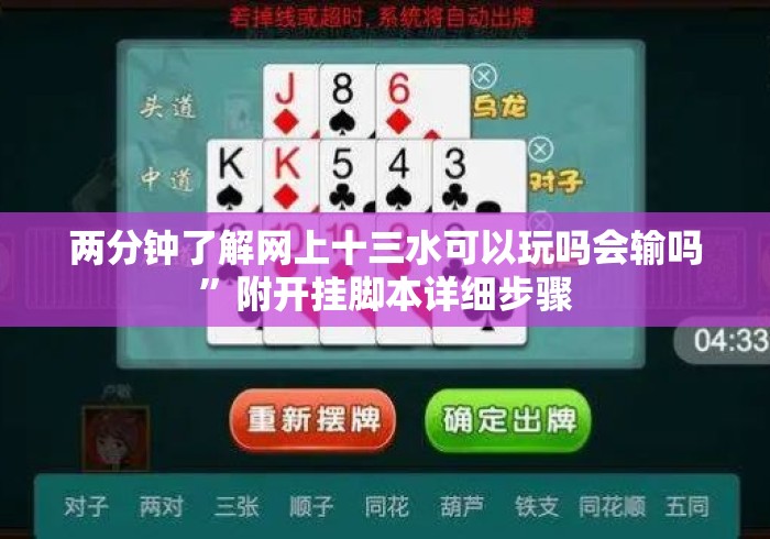 两分钟了解网上十三水可以玩吗会输吗”附开挂脚本详细步骤