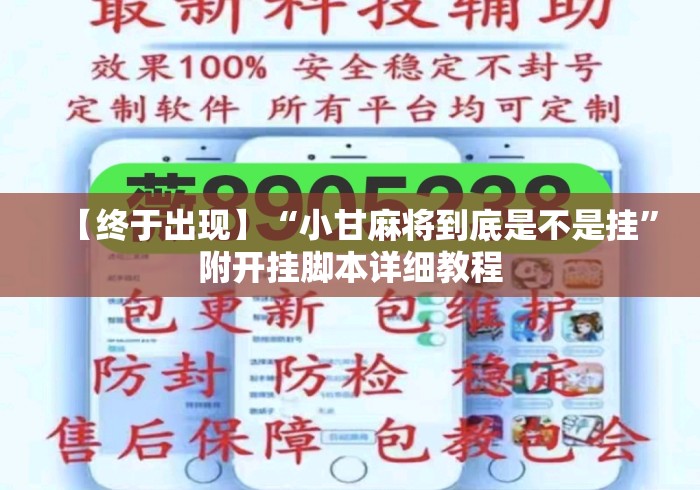 【终于出现】“小甘麻将到底是不是挂”附开挂脚本详细教程