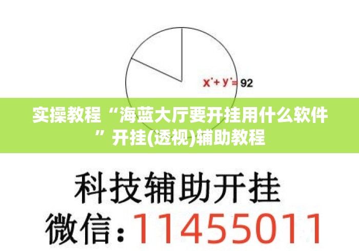 实操教程“海蓝大厅要开挂用什么软件	”开挂(透视)辅助教程