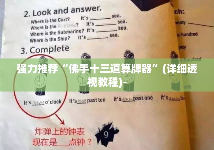 强力推荐“佛手十三道算牌器”(详细透视教程)-