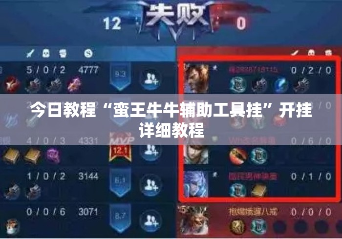 今日教程“蛮王牛牛辅助工具挂	”开挂详细教程