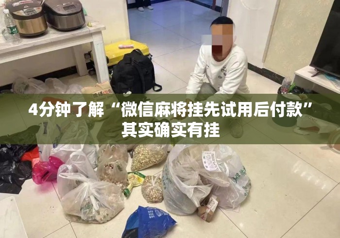 4分钟了解“微信麻将挂先试用后付款”其实确实有挂