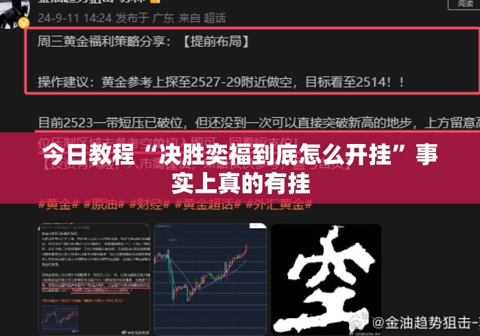 今日教程“决胜奕福到底怎么开挂”事实上真的有挂